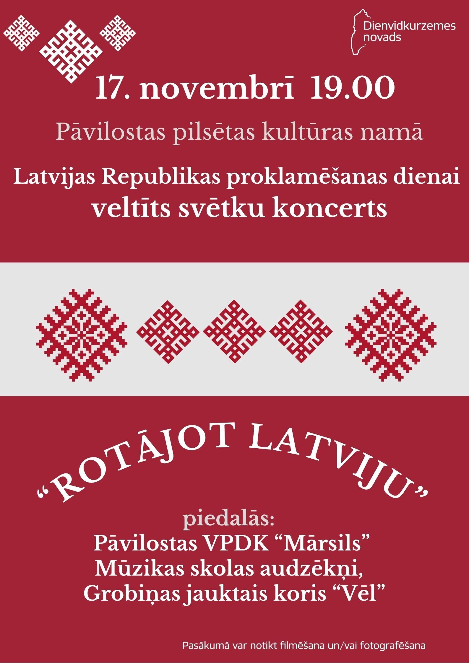 Svinēsim Latvijas Republikas proklamēšanas dienu kopā!