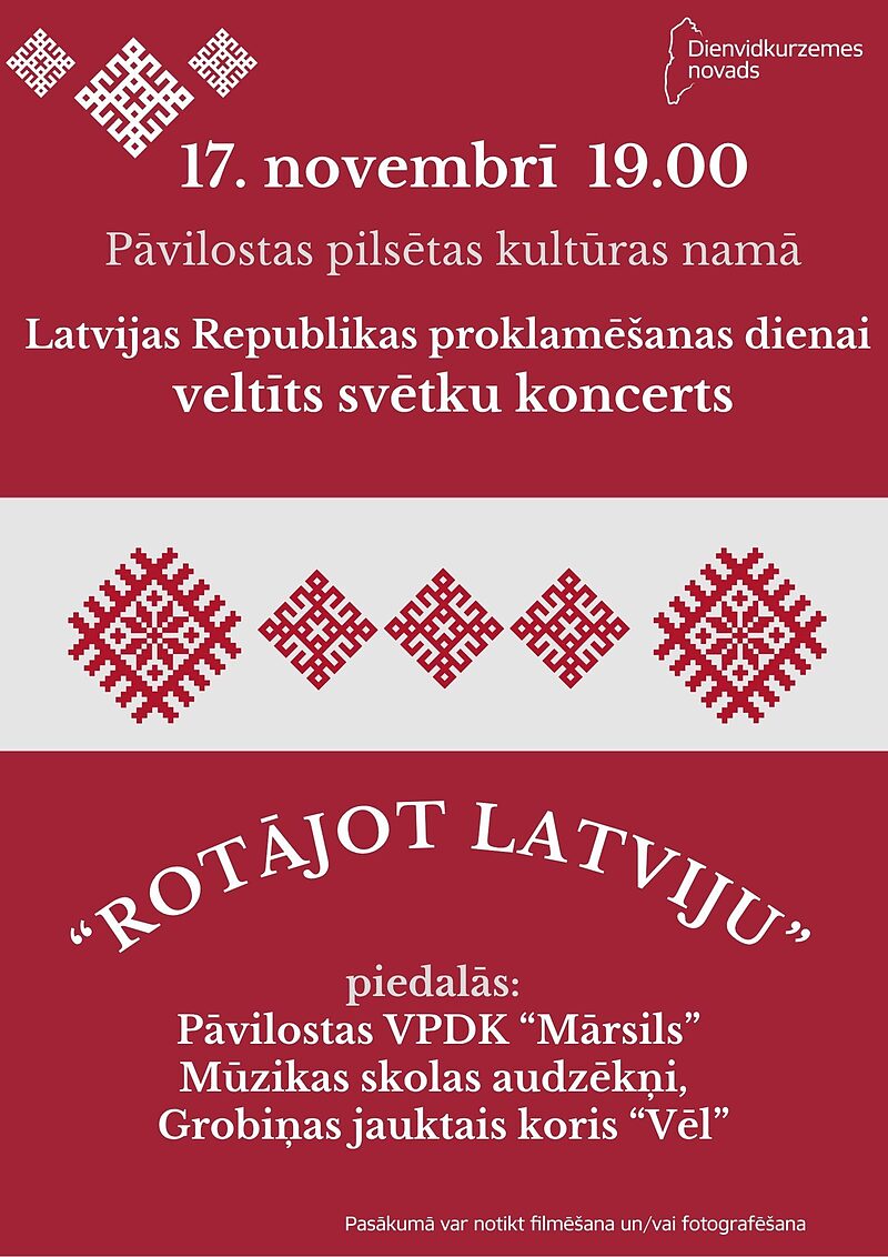 Svinēsim Latvijas Republikas proklamēšanas dienu kopā!