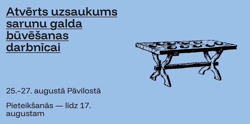 Iniciatīva “Būvēt–Nebūvēt” izsludina pieteikšanos sarunu galda būvēšanas darbnīcai Pāvilostā.
