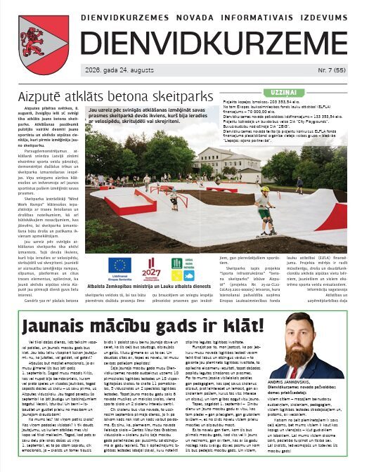 Augusta Dienvidkurzemes novada informatīvais izdevums pieejams no šodienas